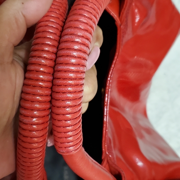 SOLD SOLD SOLD 🌟CLEARANCE🌟 Loewe "Hammock" Bag. Red Goat Patent Leather. COA. - Picture 4 of 15